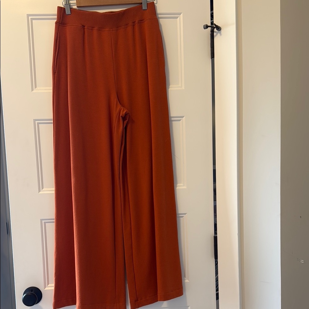 L'AGENCE Orange Wide Leg Jumpsuit
